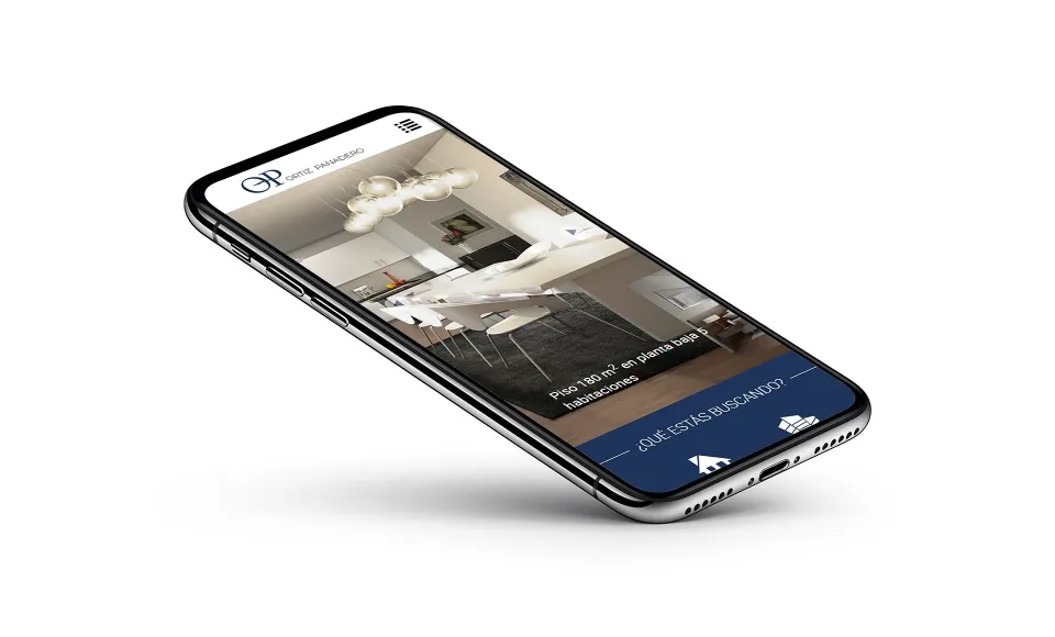 Ortiz Panadero property listing shown on the mobile version of the website