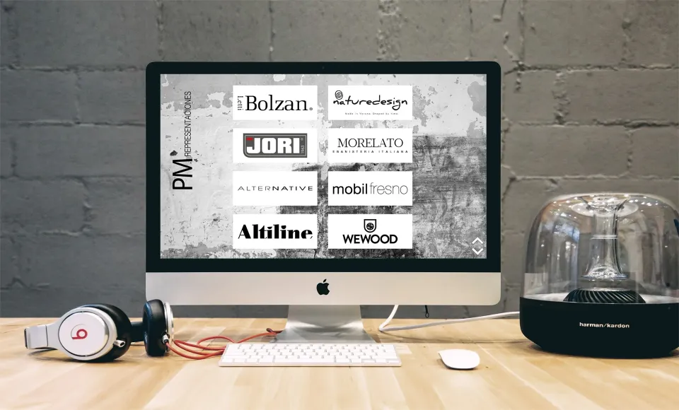 Logotipos de las marcas representadas por PM Representaciones en su web